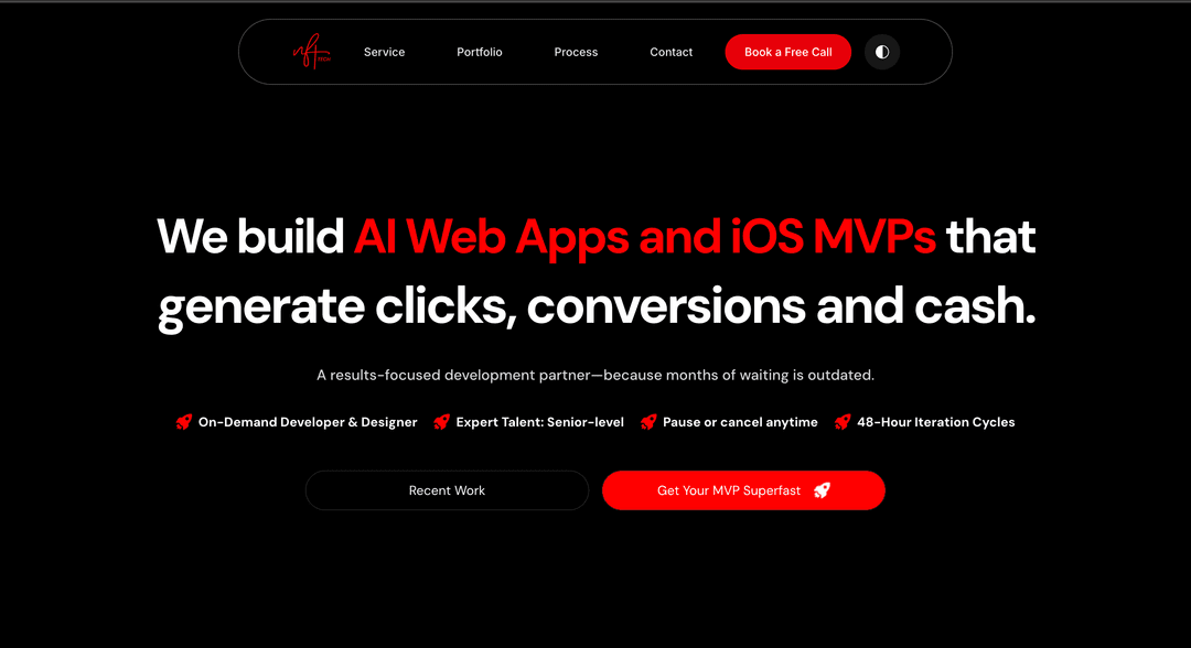 NFTech Landing Page